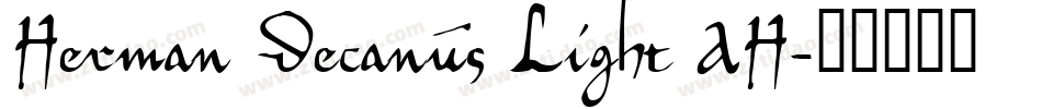 Herman Decanus Light AH字体转换